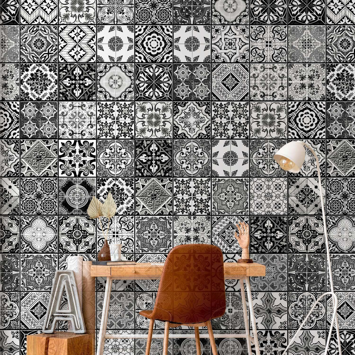 Tapete - Arabesque - Black& White