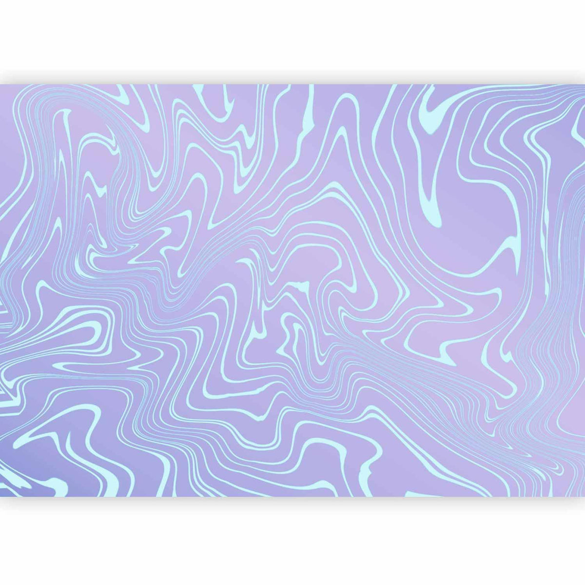Fototapete - Sea Abstraction - Intriguing Composition of Wavy Shapes in Shades of Blue