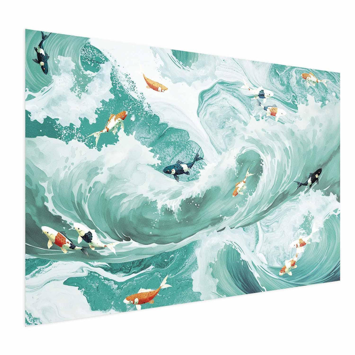 Poster - Fish and Waves