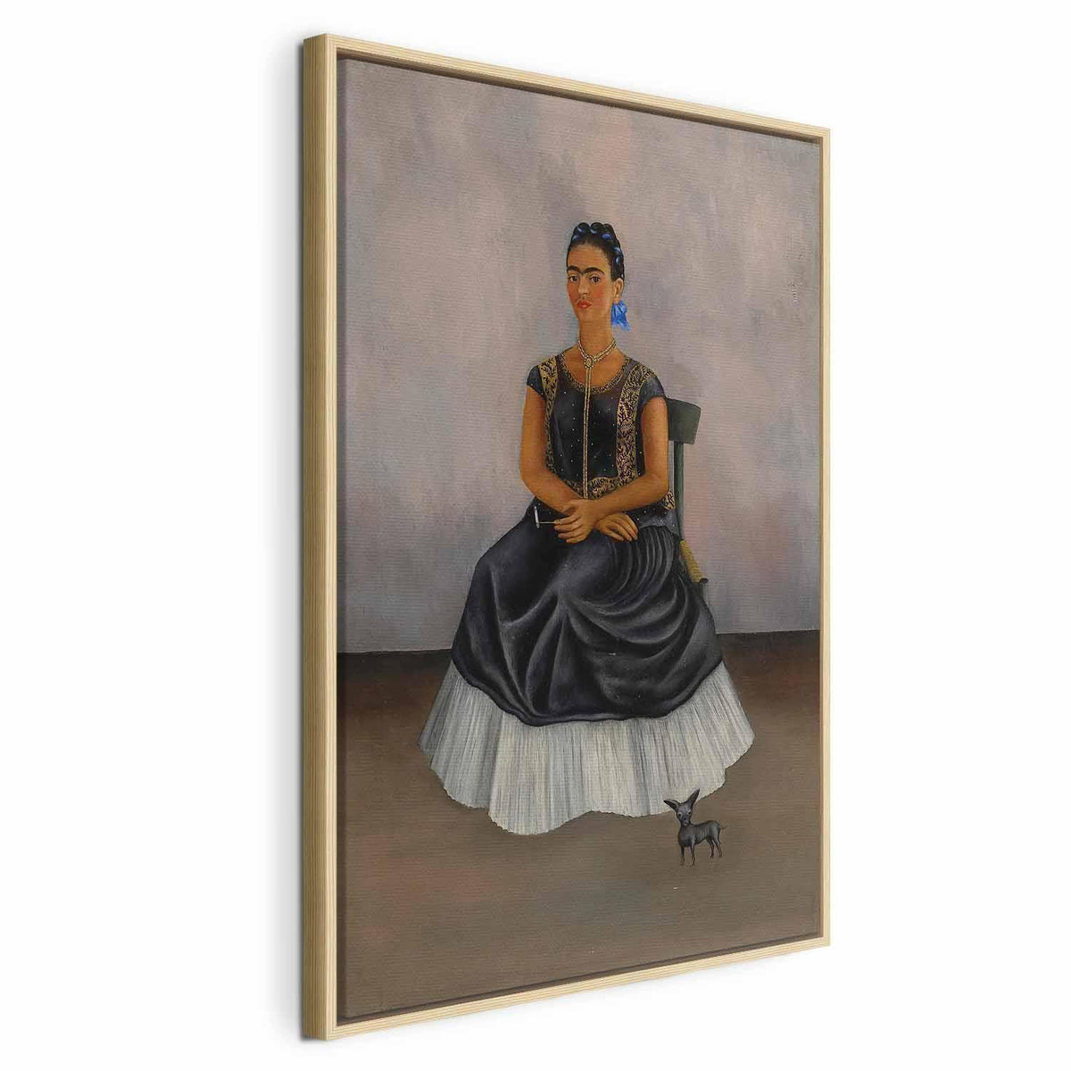 Leinwandbild - Frida Kahlo – Itzcuintli Dog with Me