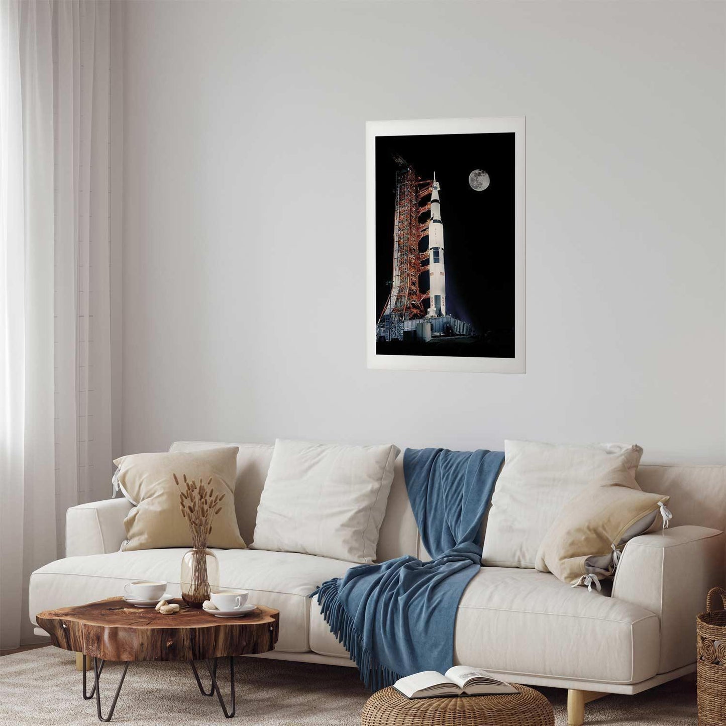 Poster Raketenstart – Aufbruch ins Weltall in spektakulärer Szene