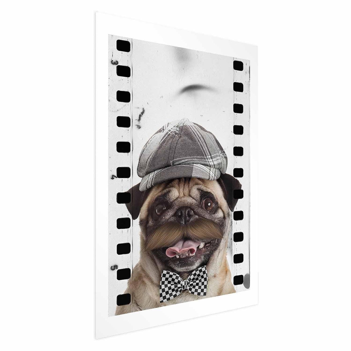 Poster - Pug in a Hat Artgeist