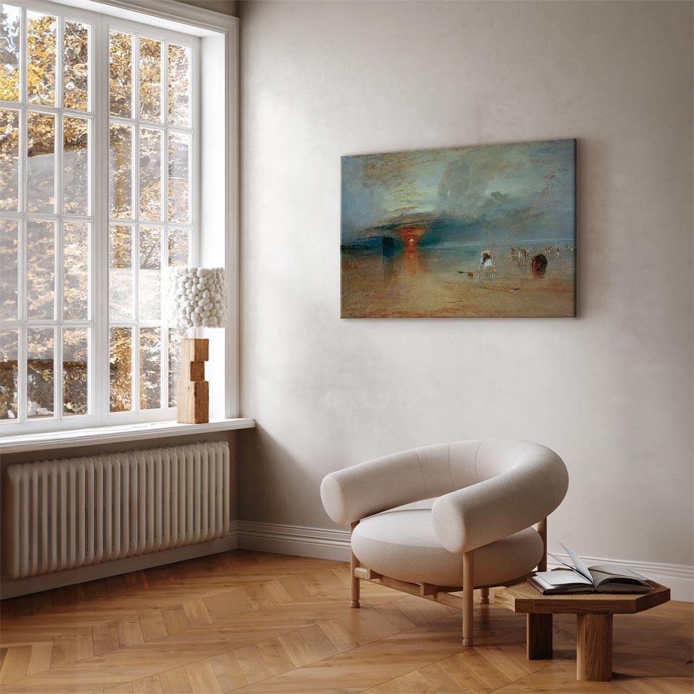Leinwandbild - William Turner – Calais Sands at Low Water