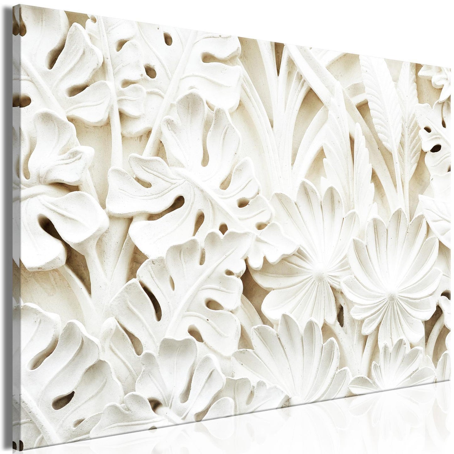 Leinwandbild - Ceramic Leaves (1 Part) Wide Artgeist