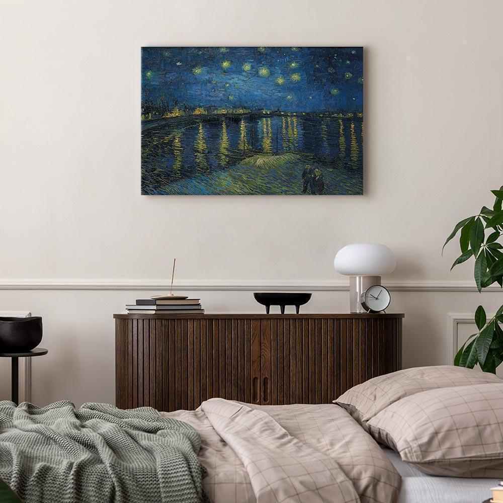Leinwandbild - Vincent van Gogh – Starry Night Over the Rhône