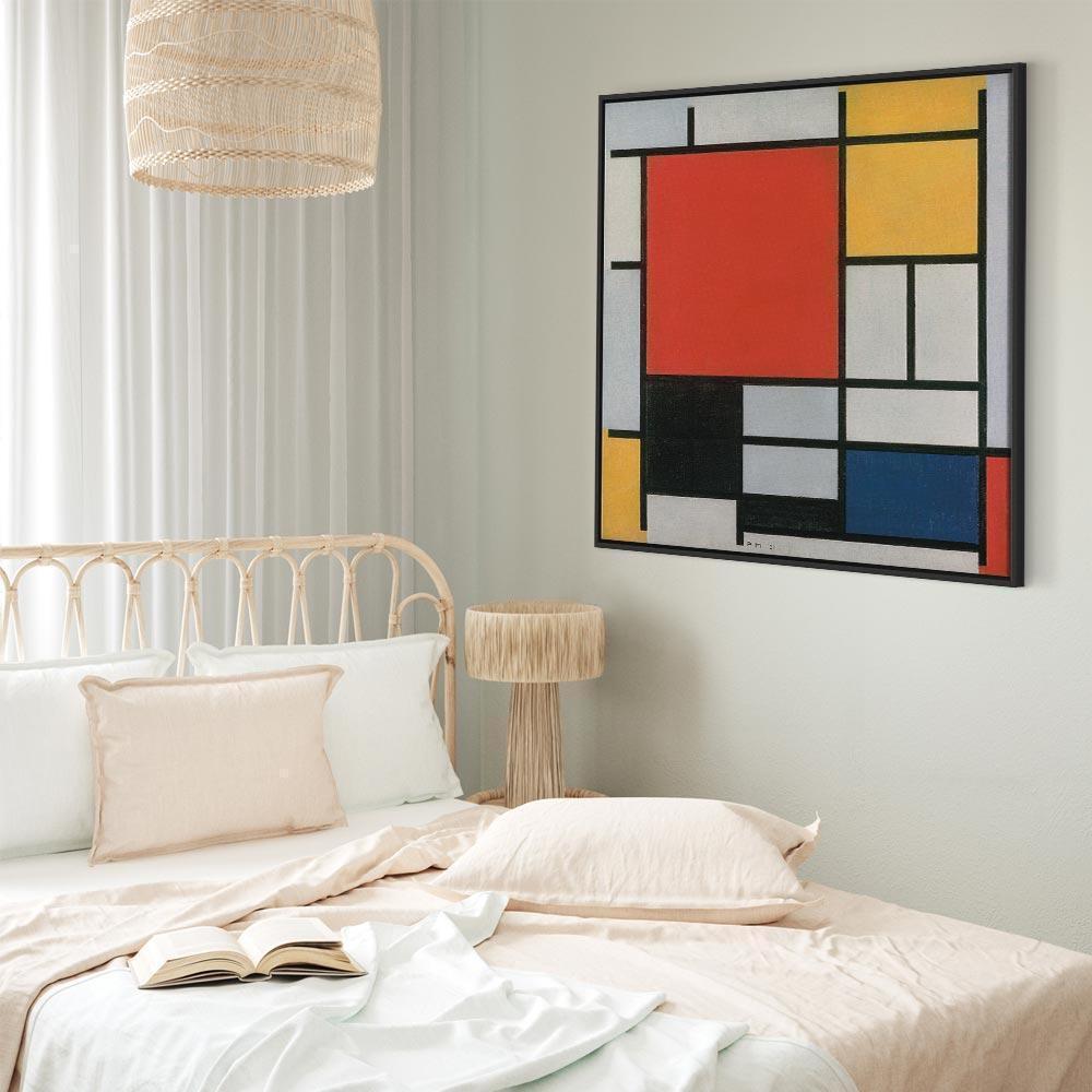Leinwandbild - Piet Mondrian – Composition with red, yellow blue and black