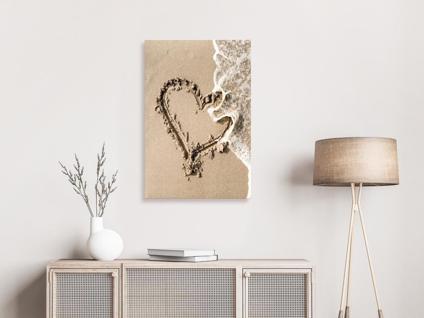 Leinwandbild „Welle der Liebe“ – Vertikales 1-teiliges Wandbild