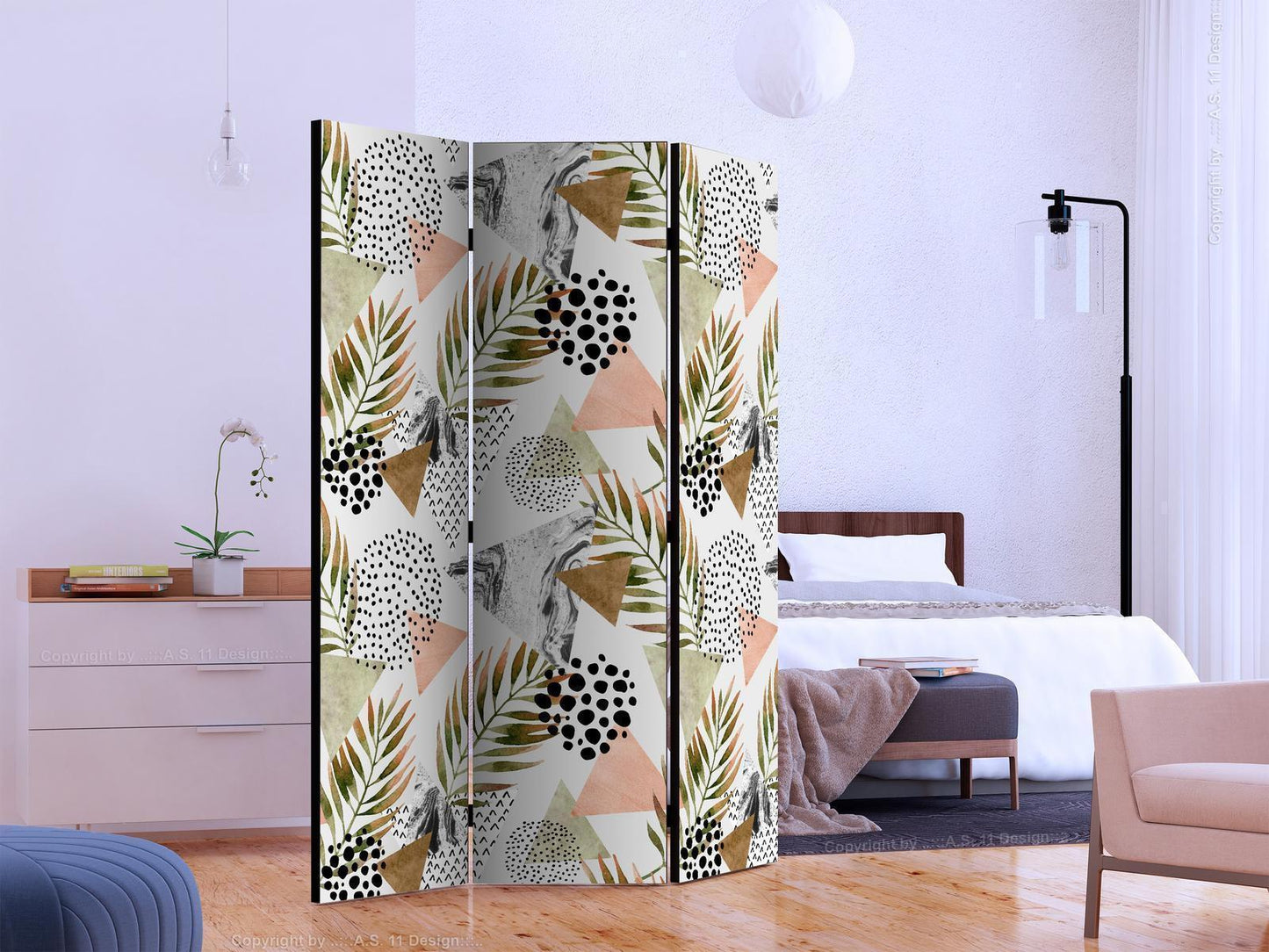 1 Paravent - Exotische Eleganz Artgeist