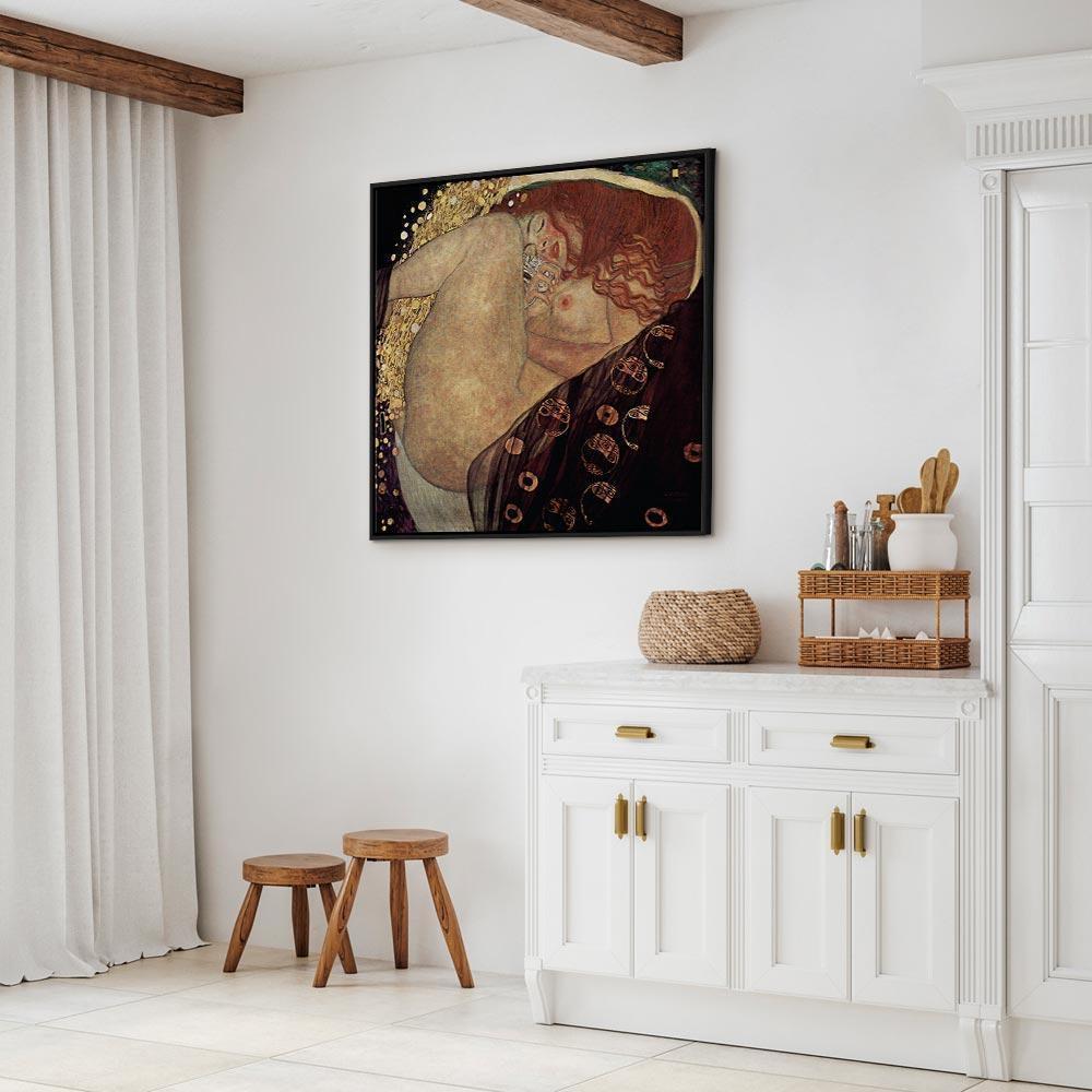 Leinwandbild - Gustav Klimt – Danae