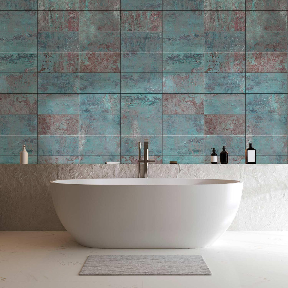 Tapete - Turquoise Concrete