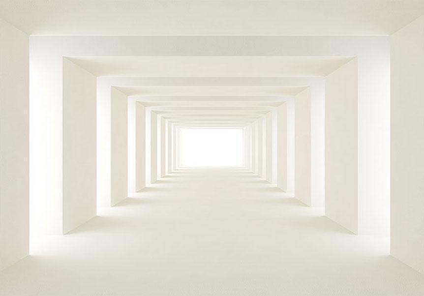Fototapete Into the Light – Mystische Lichtstimmung für dein Zuhause