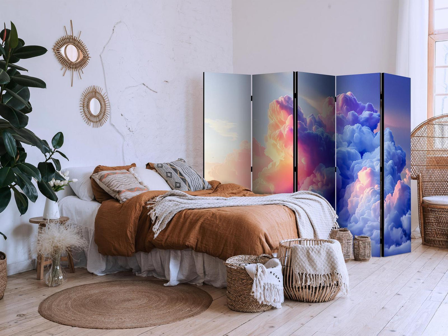 Paravent - Clouds Like Painted: Artistic Brushes of Dawn Painting the Sky Artgeist