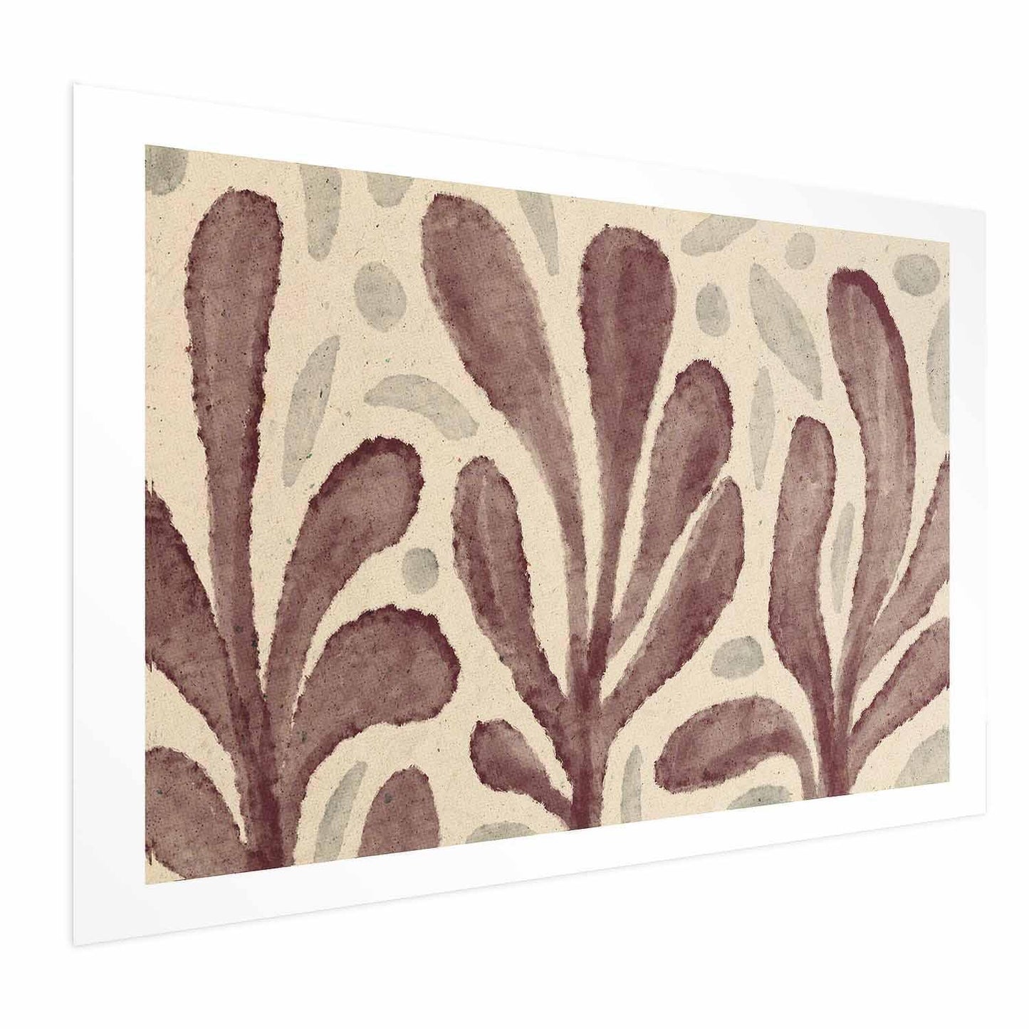 Large poster featuring leaves and spots inspired by Matisse.