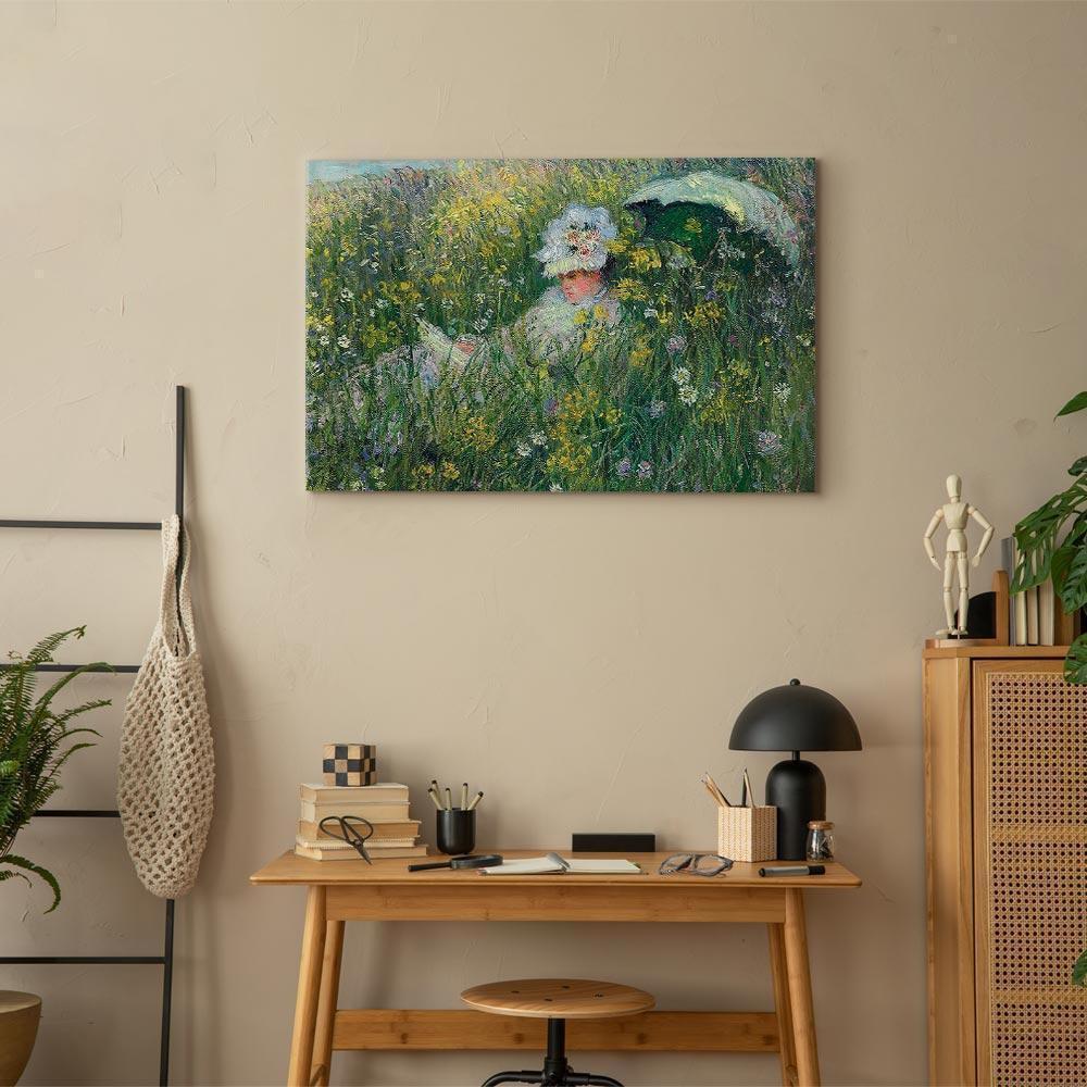 Leinwandbild - Claude Monet – In the Meadow