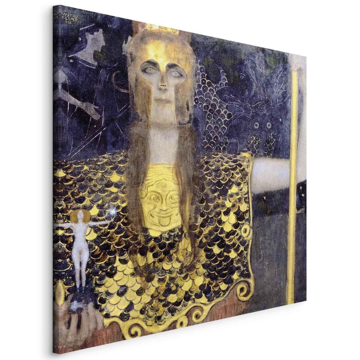 Leinwandbild - Gustav Klimt – Pallas Athene