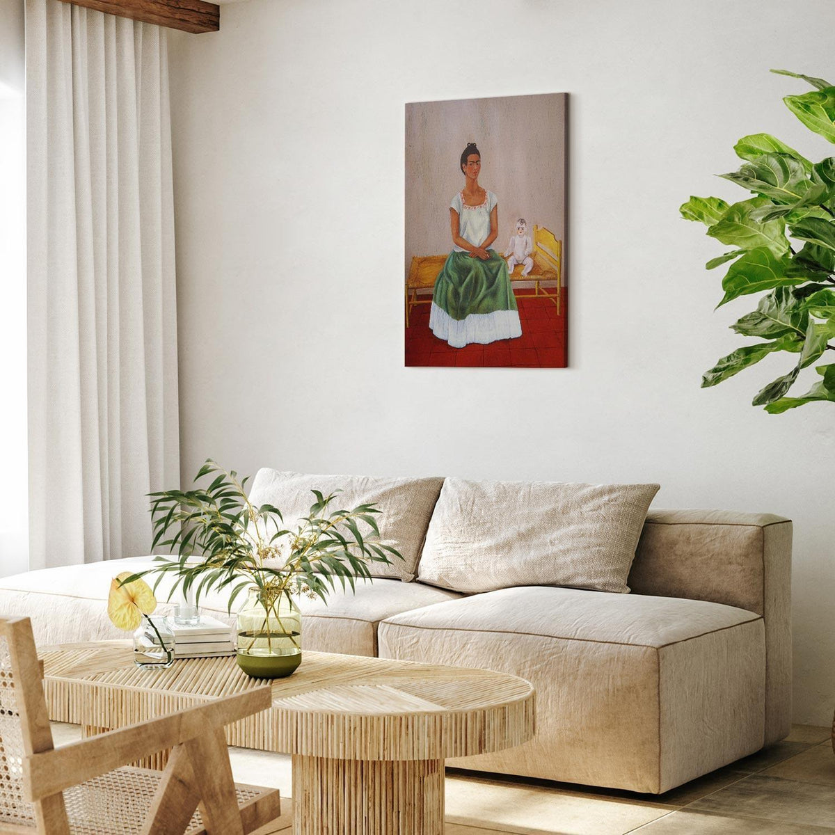 Leinwandbild - Frida Kahlo – Me and My Doll