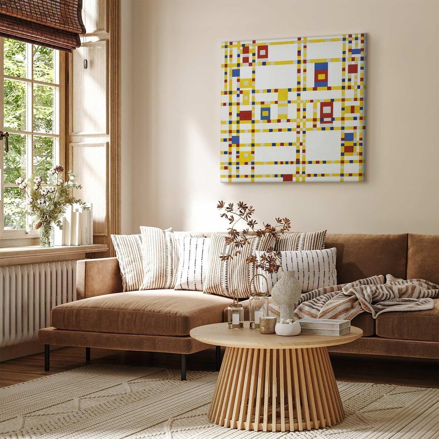 Leinwandbild - Broadway Boogie Woogie (Piet Mondrian) Artgeist
