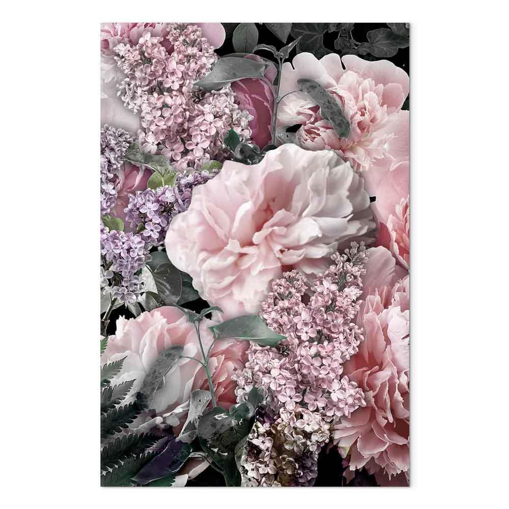 Leinwandbild - Among Flowers (1-part) - Blooming Plants in Nature's Colors