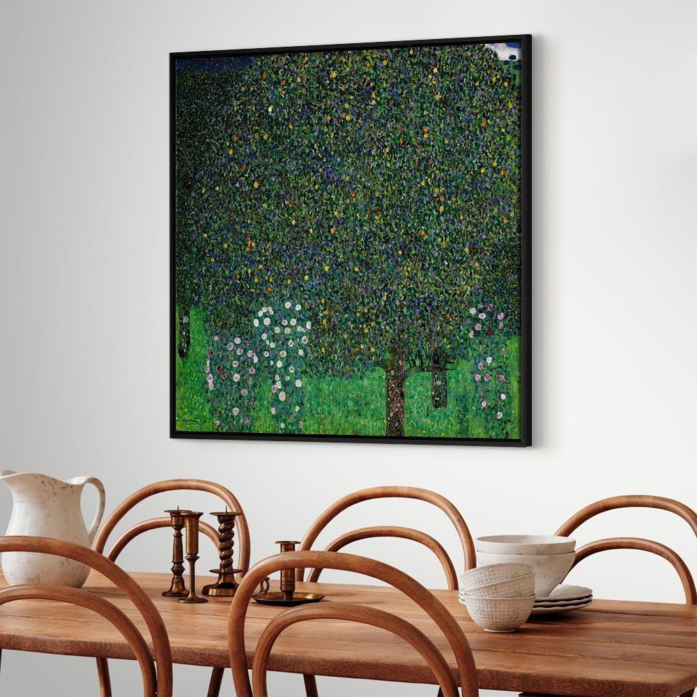 Leinwandbild - Gustav Klimt – Roses Among the Trees
