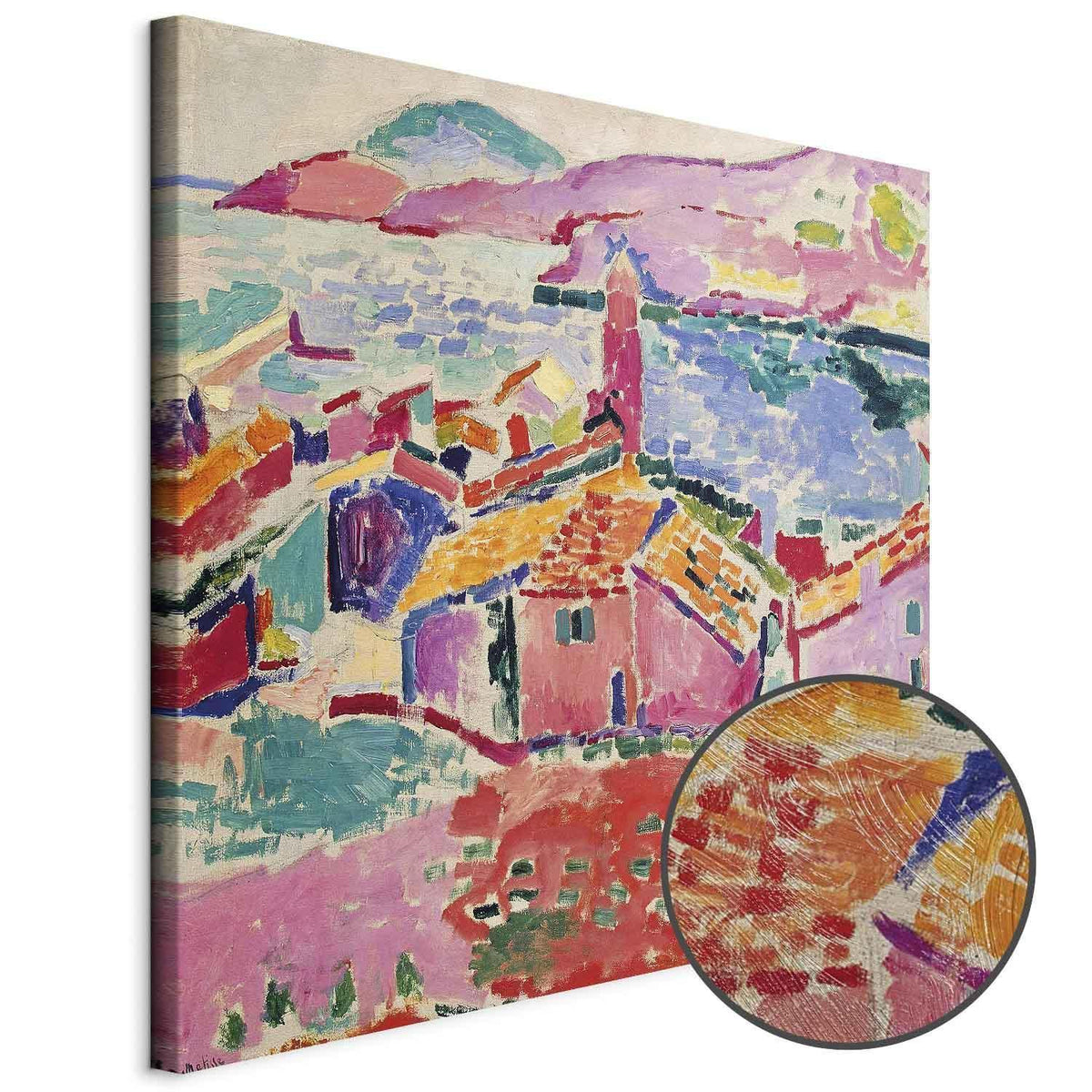 Leinwandbild - Henri Matisse – View of Collioure