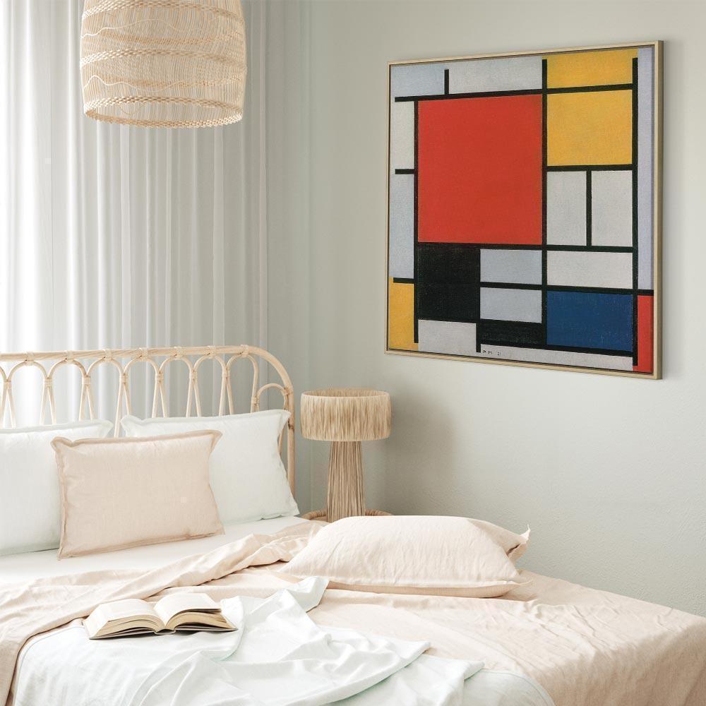 Leinwandbild - Piet Mondrian – Composition with red, yellow blue and black