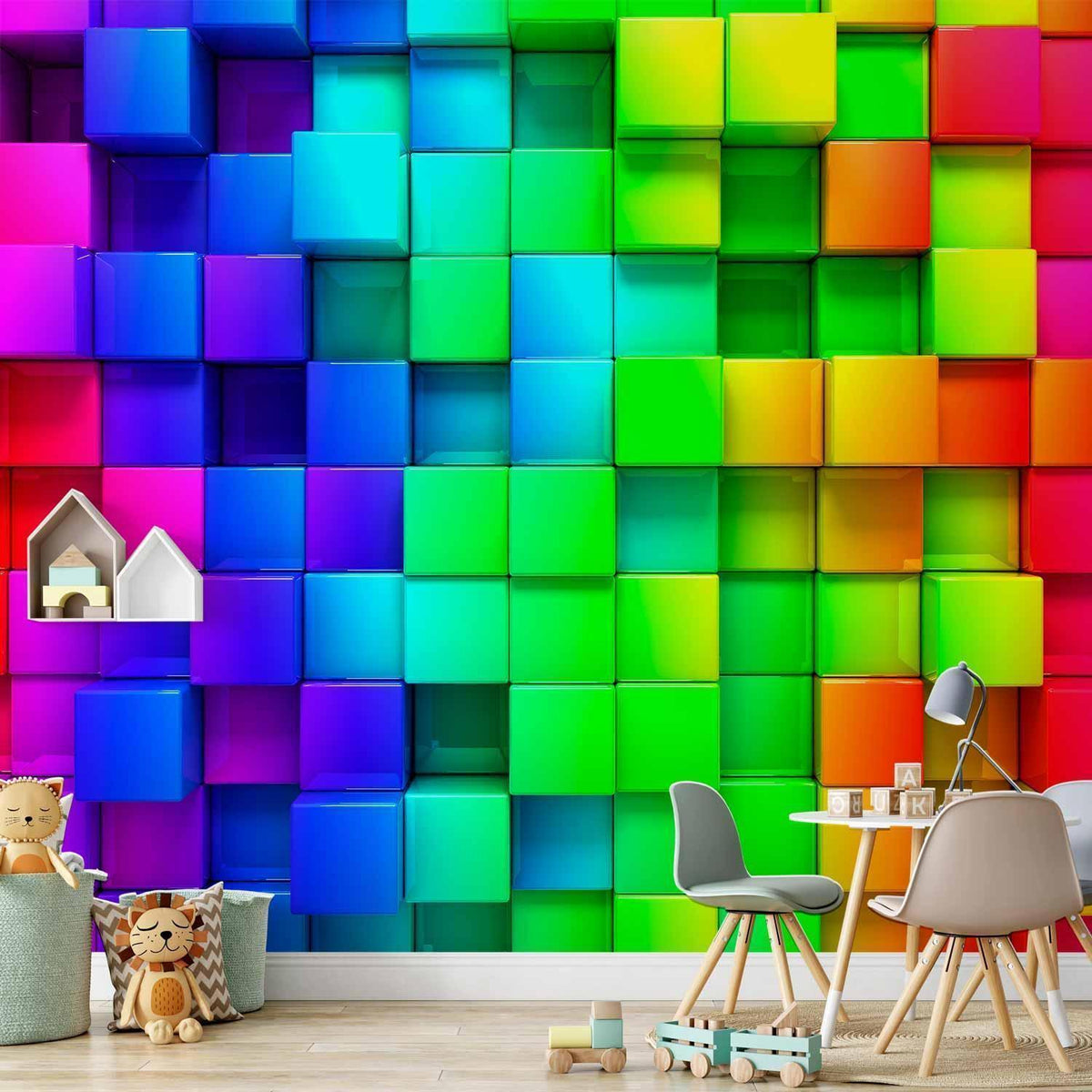 Fototapete - Colourful Cubes
