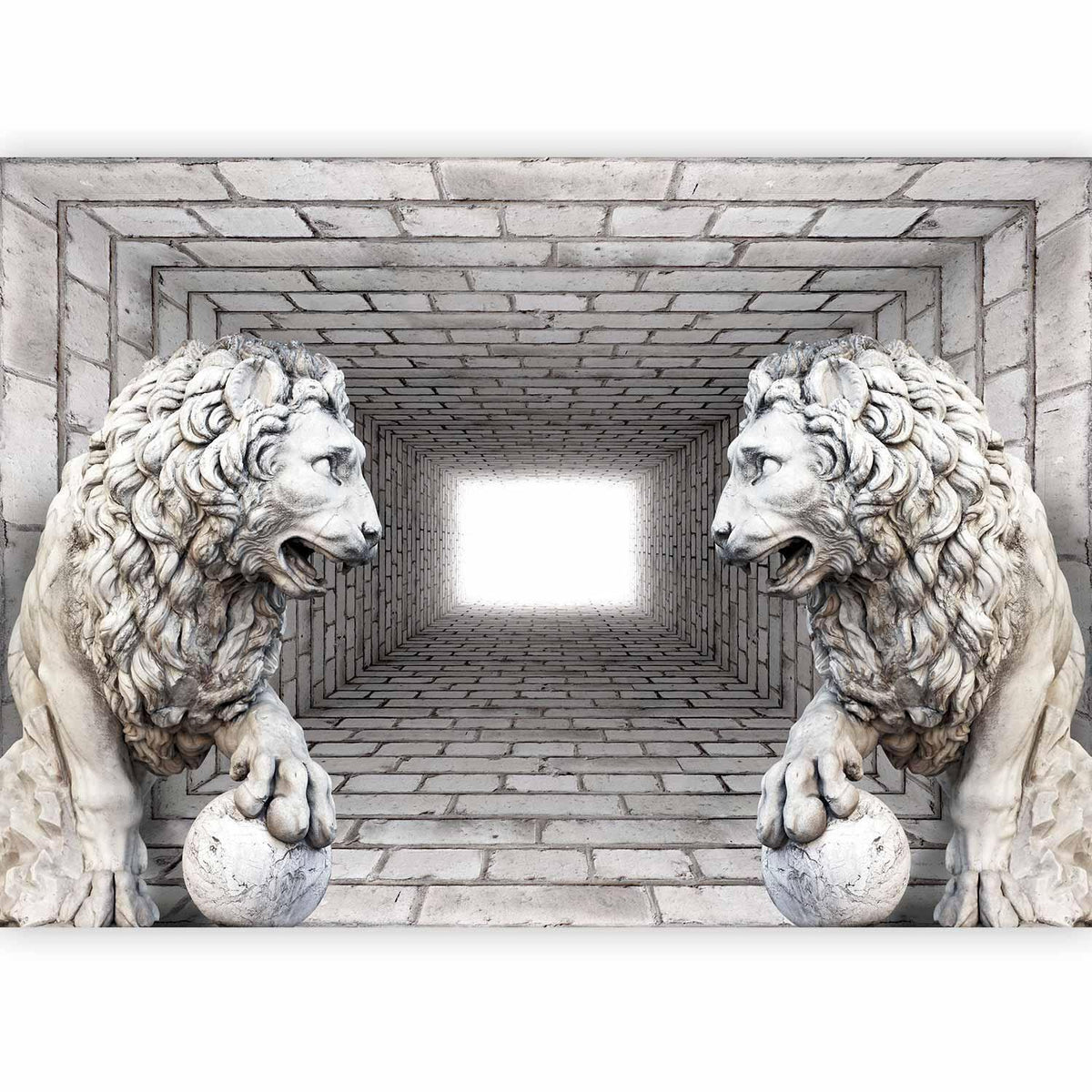 Fototapete - Stone Lions