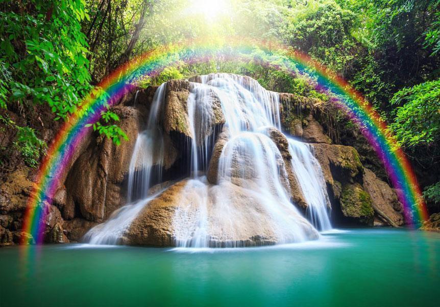 Fototapete - Waterfall of Fulfilled Wishes Artgeist