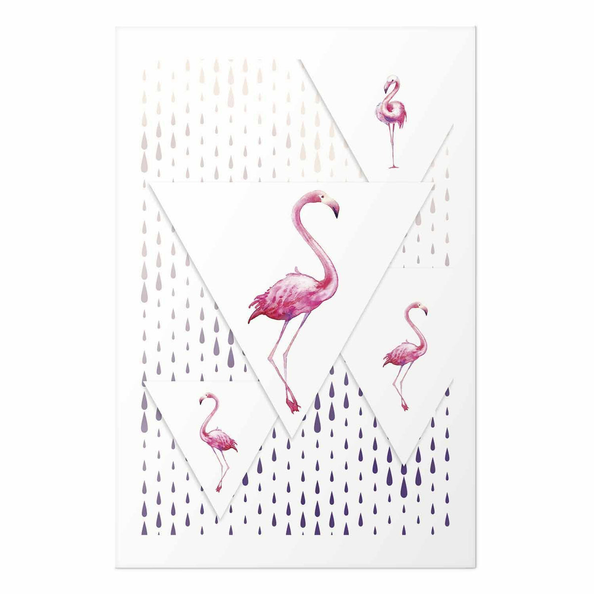 Poster - Flamingo Family