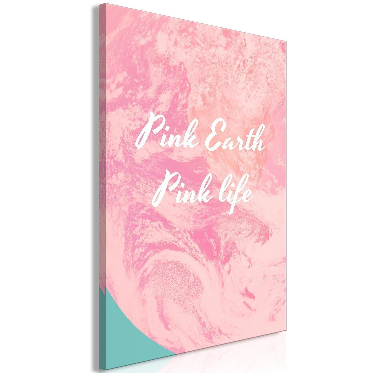 Leinwandbild - Pink Earth, Pink Life (1 Part) Vertical Artgeist