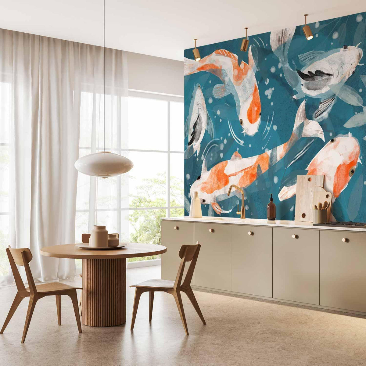 Fototapete - Koi Fishes - Second Variant