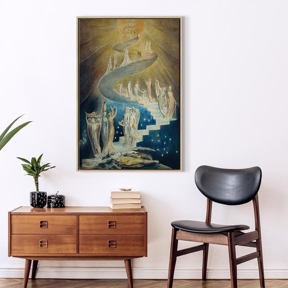 Leinwandbild Jakobsleiter William Blake – Religiöse Kunstgeschichte
