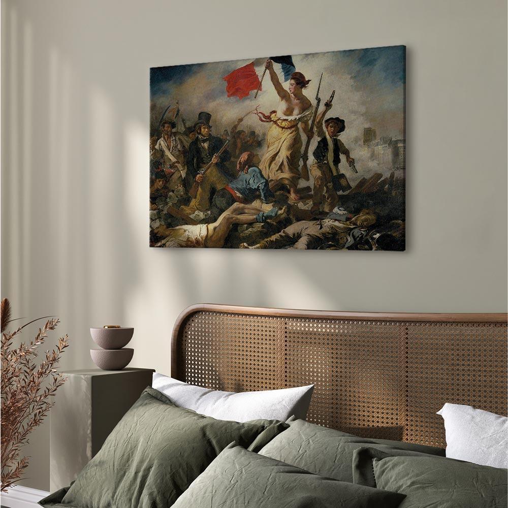 Leinwandbild - Eugène Delacroix – Liberty Leading the People