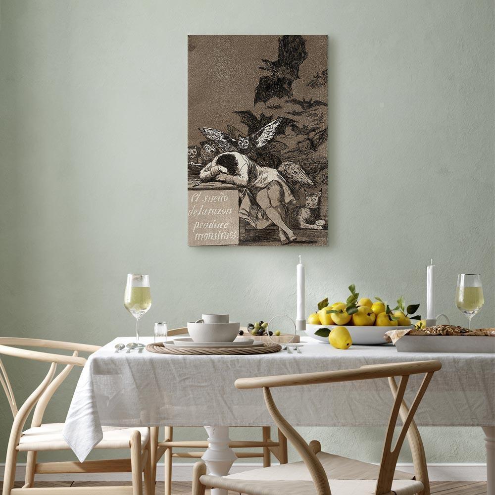 Leinwandbild - Francisco Goya – The Sleep of Reason Produces Monsters