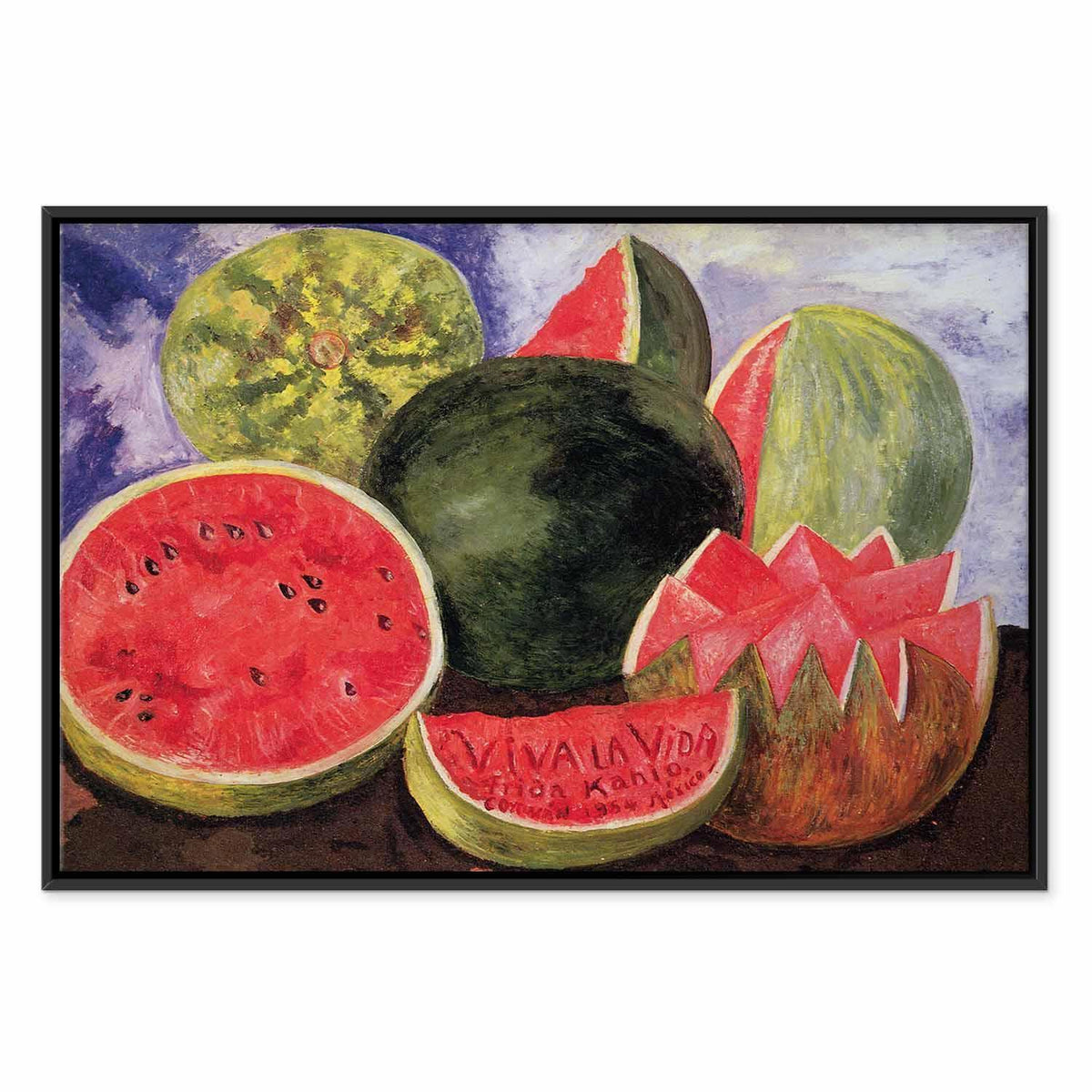 Leinwandbild - Frida Kahlo – Viva la Vida