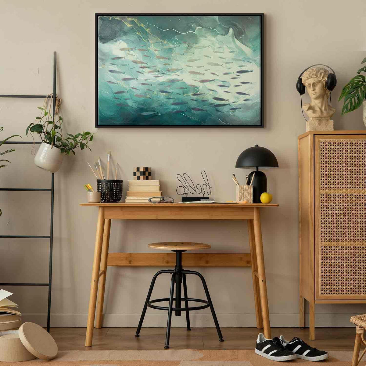 Leinwandbild - School of small fish