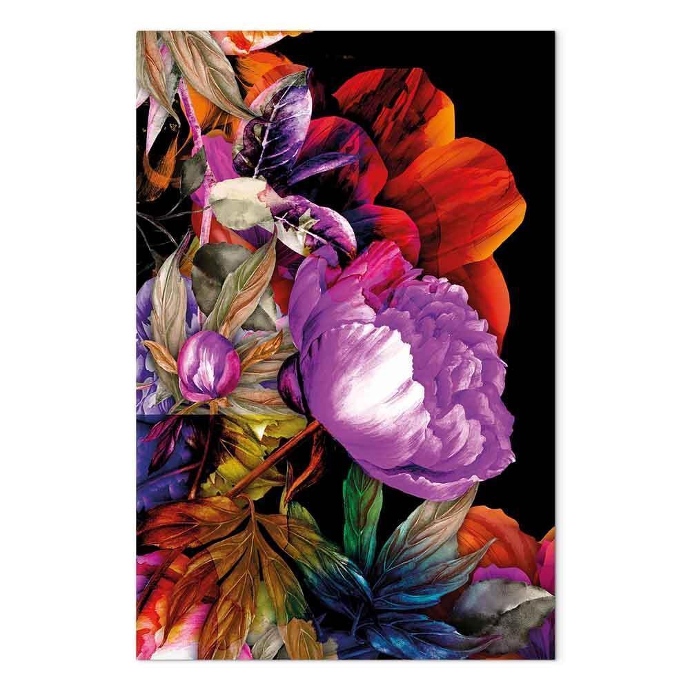Leinwandbild - Nature in Summer Hues (1-part) - Flower Garden of Inspiration