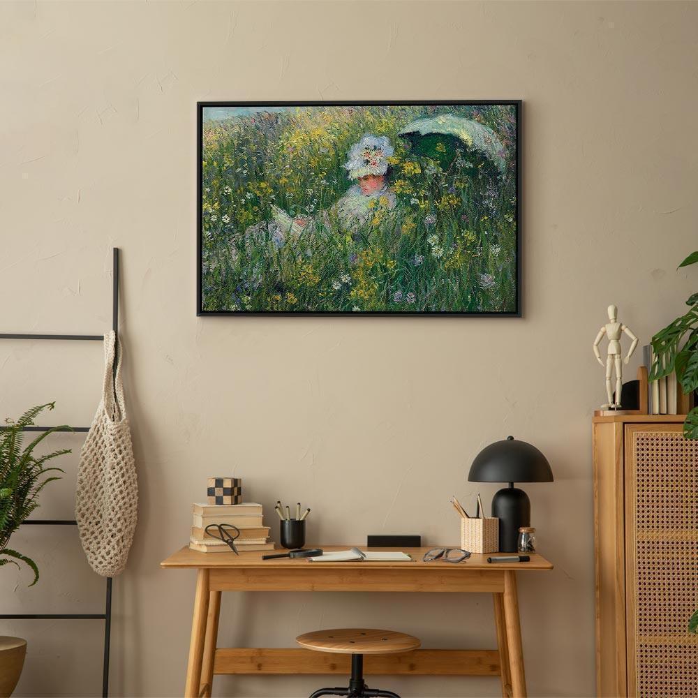 Leinwandbild - Claude Monet – In the Meadow