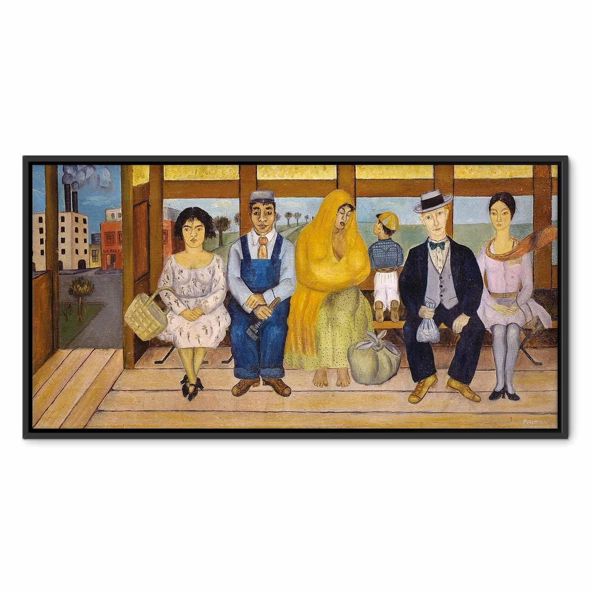 Leinwandbild - Frida Kahlo – The Bus