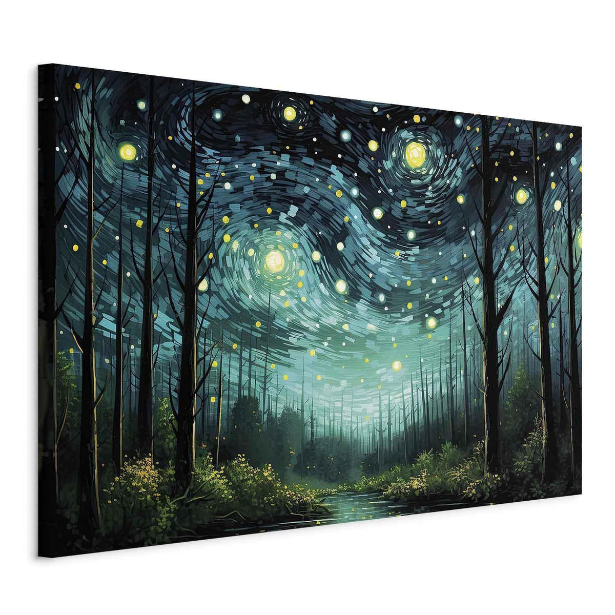 Wandbild XXL - Starry night - a modern version of Van Gogh's night sky
