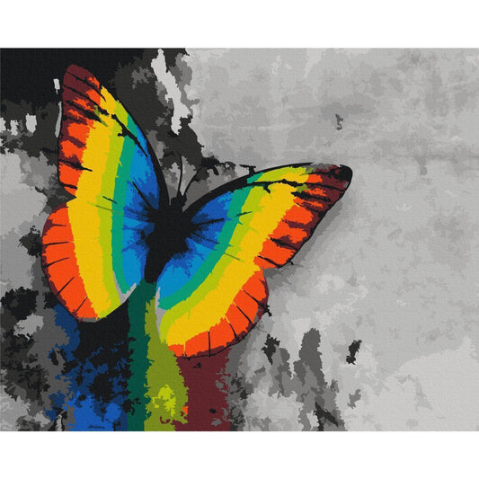 Malen nach Zahlen - Colourful Butterfly