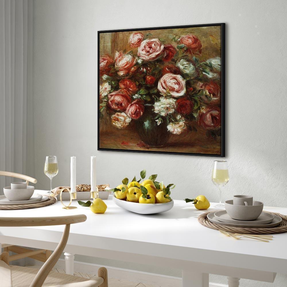 Leinwandbild - Pierre-Auguste Renoir – Still Life with Roses