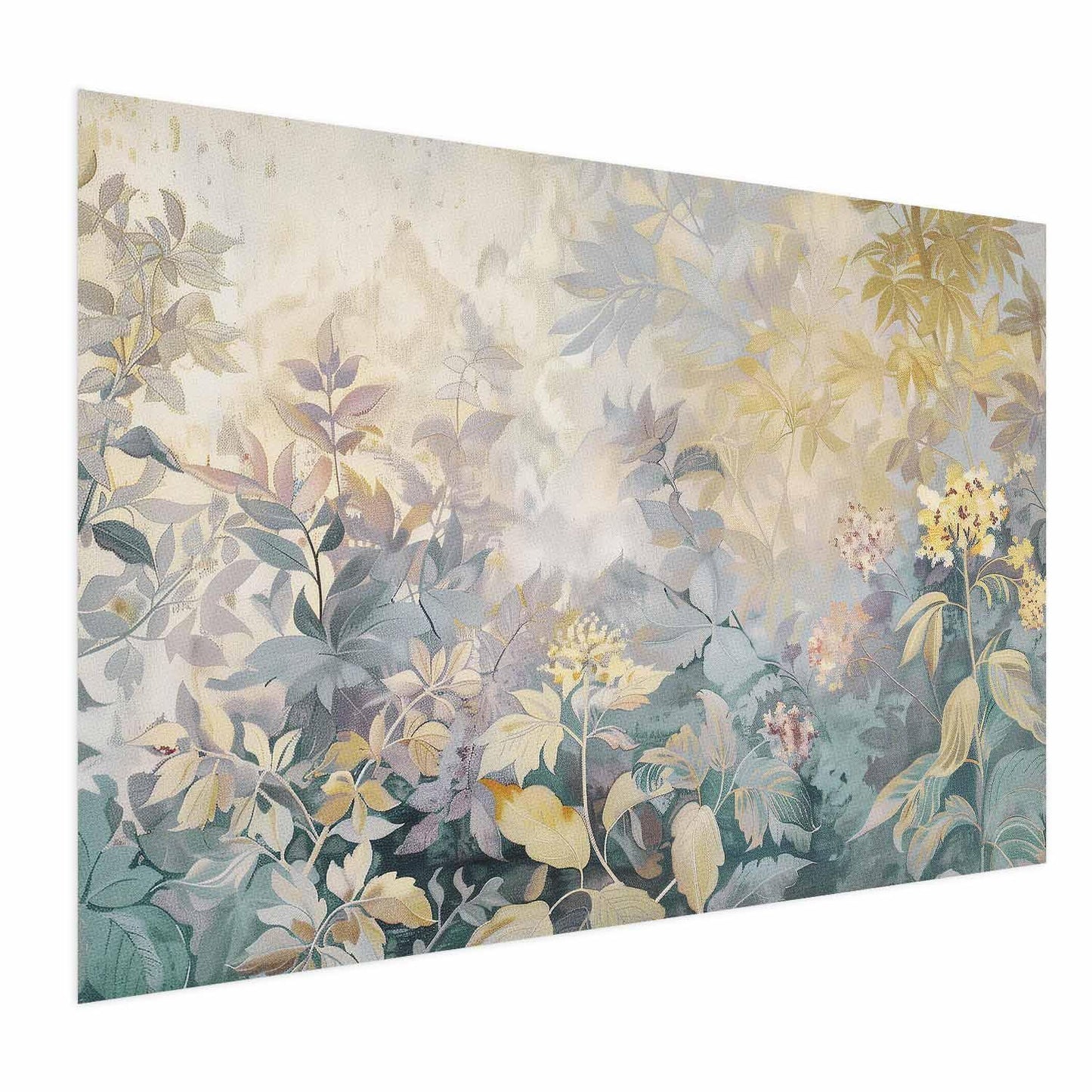 Poster „Buntes Blumenmuster im Tapestry-Stil“ – Künstlerische Wanddeko