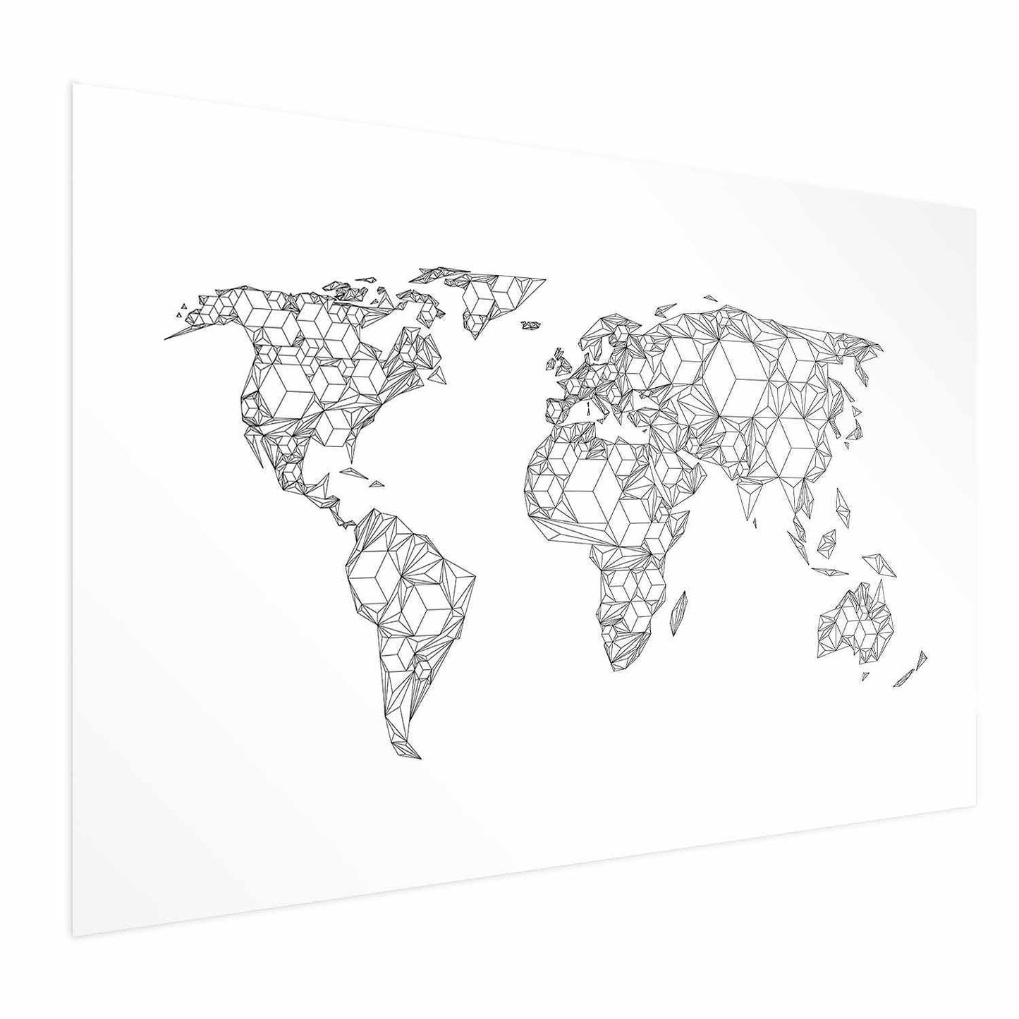 Poster - Geometric Map Artgeist