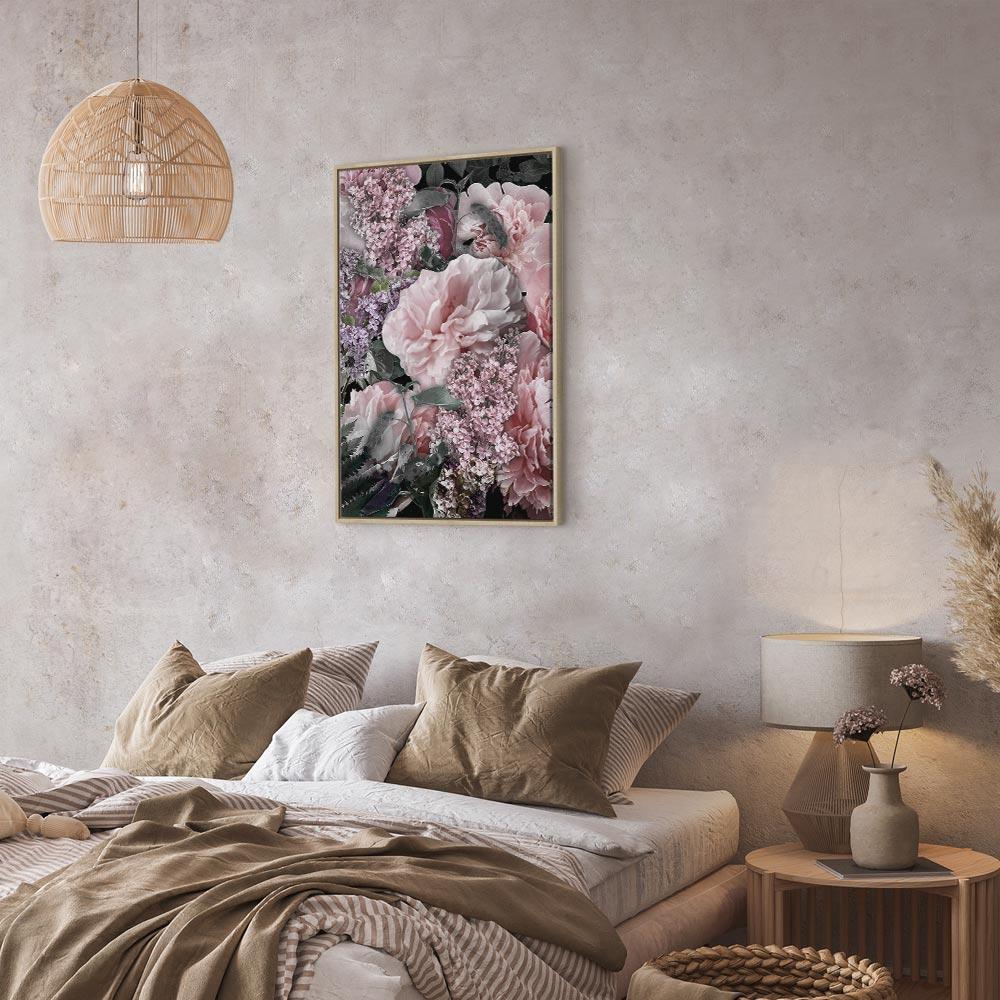 Leinwandbild - Among Flowers (1-part) - Blooming Plants in Nature's Colors