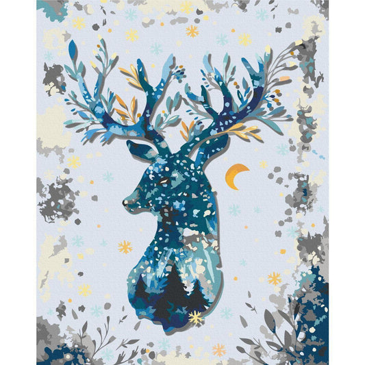 Malen nach Zahlen - Nightly Deer