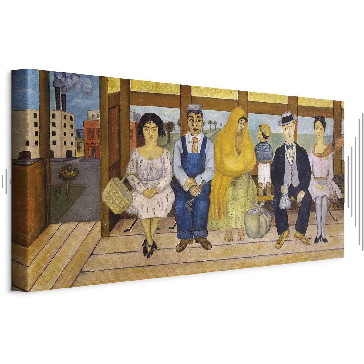 Leinwandbild - Frida Kahlo – The Bus