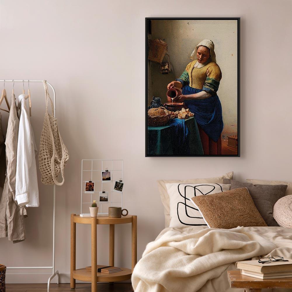 Leinwandbild - Jan Vermeer – The Milkmaid