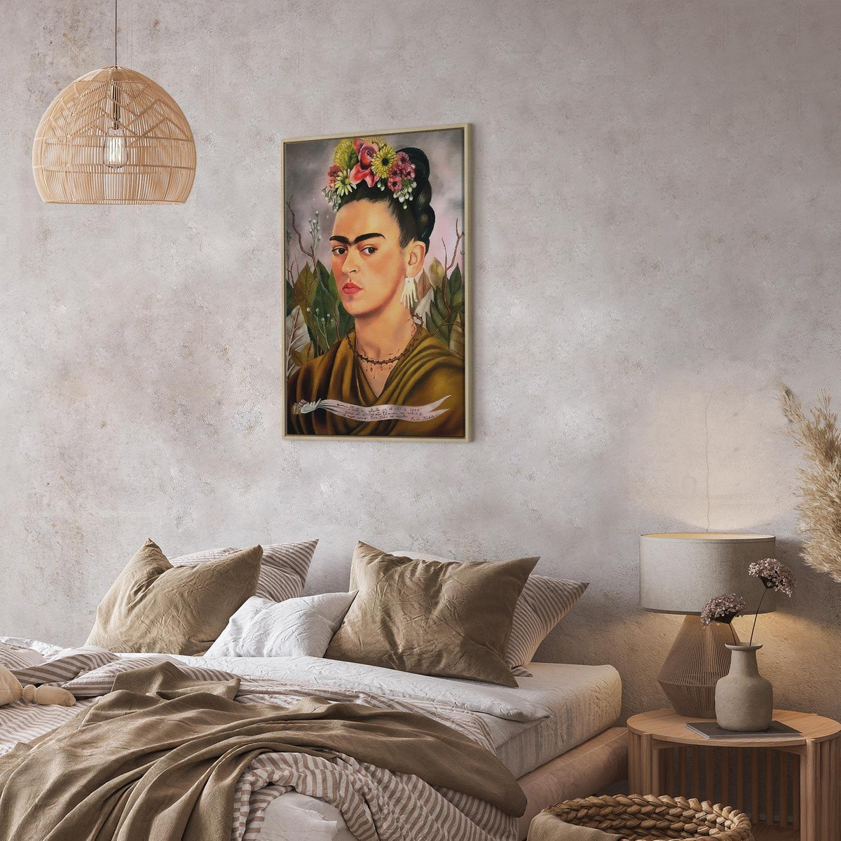 Leinwandbild - Frida Kahlo – Self-Portrait Dedicated to Dr Eloesser