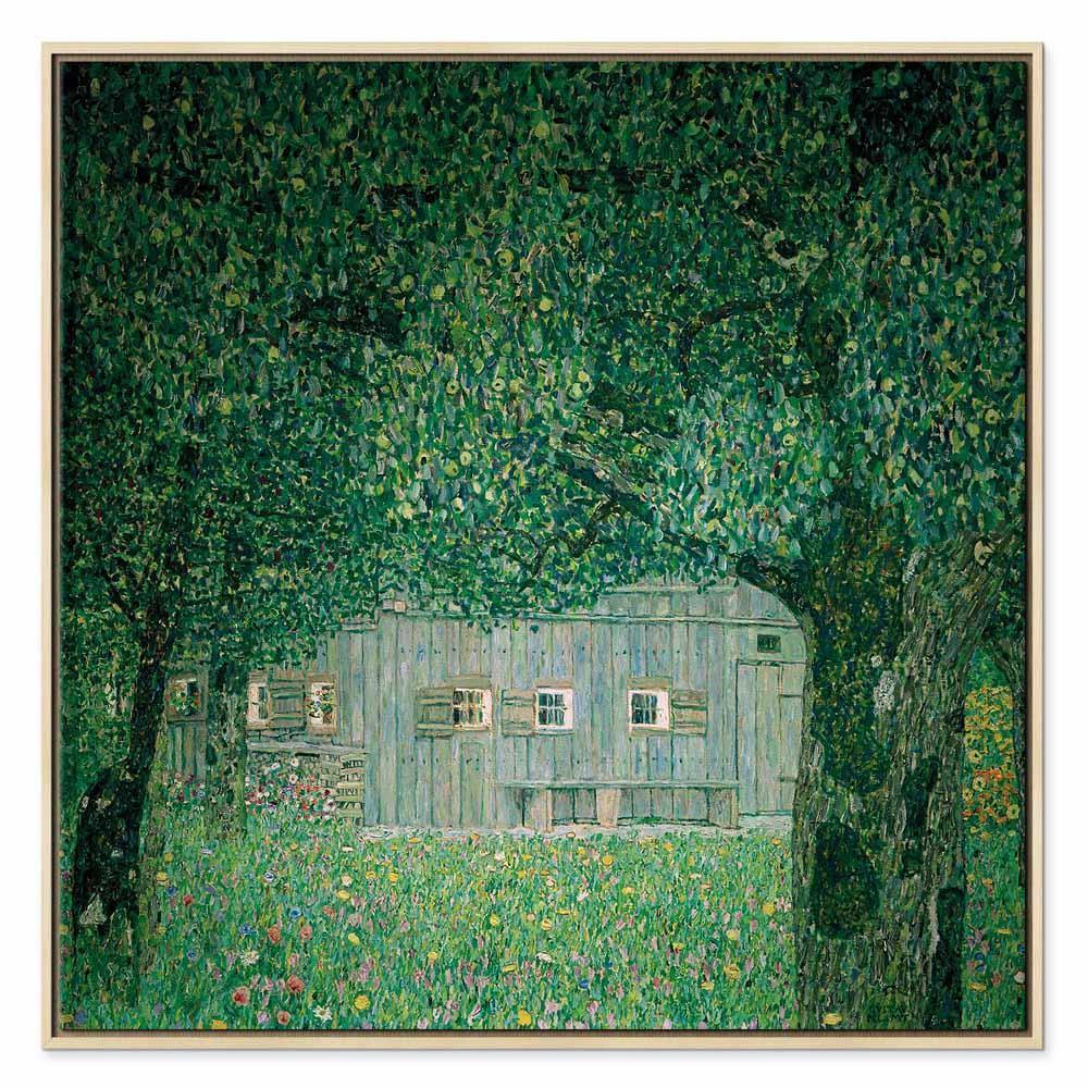 Leinwandbild - Gustav Klimt – Oberösterreichisches Bauernhaus